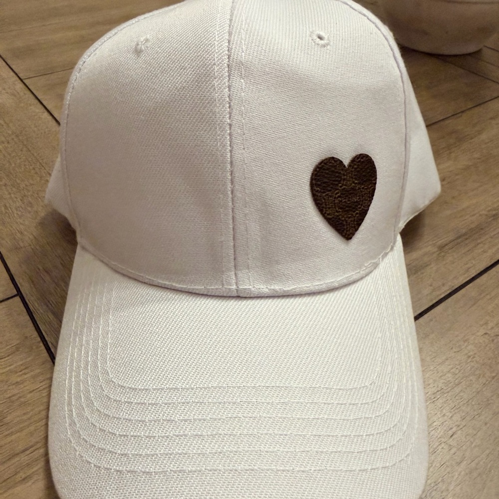 Celine upcycled white baseball cap